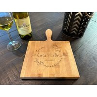 Personalized Cheese Board, Small Charcuterie Serving Board Tray - Engraved Bamboo, Family Name, Monogram, Platter, Cheeseboard, Couple Gift | Etsy (US)