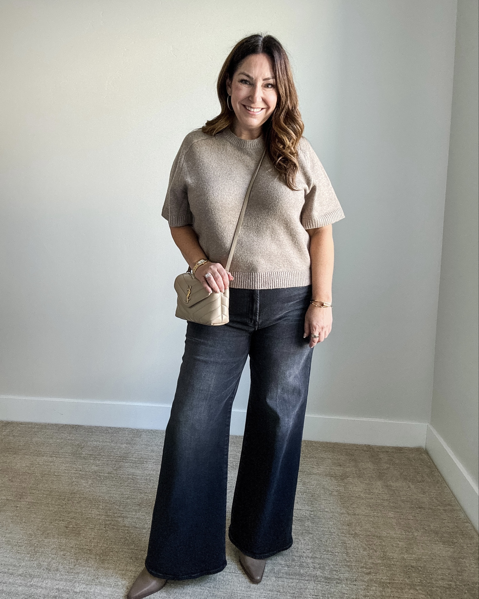 Everyday Fall Casual Outfit 
Wearing large in sweater and 34 in jeans 

#businesscasual #workwearoutfit #fallcasual #midsizecasual

#LTKStyleTip #LTKOver40 #LTKMidsize