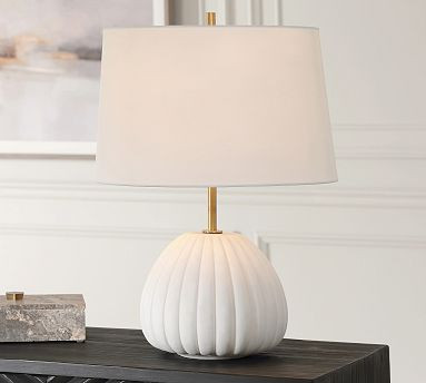 Leanna Stone Table Lamp (22.5") | Pottery Barn (US)