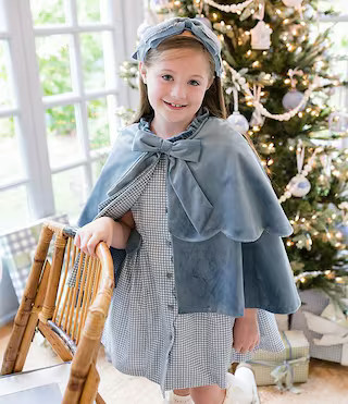 Edgehill Collection x The Broke Brooke Girls Brooke Bow Cape | Dillard's | Dillard's