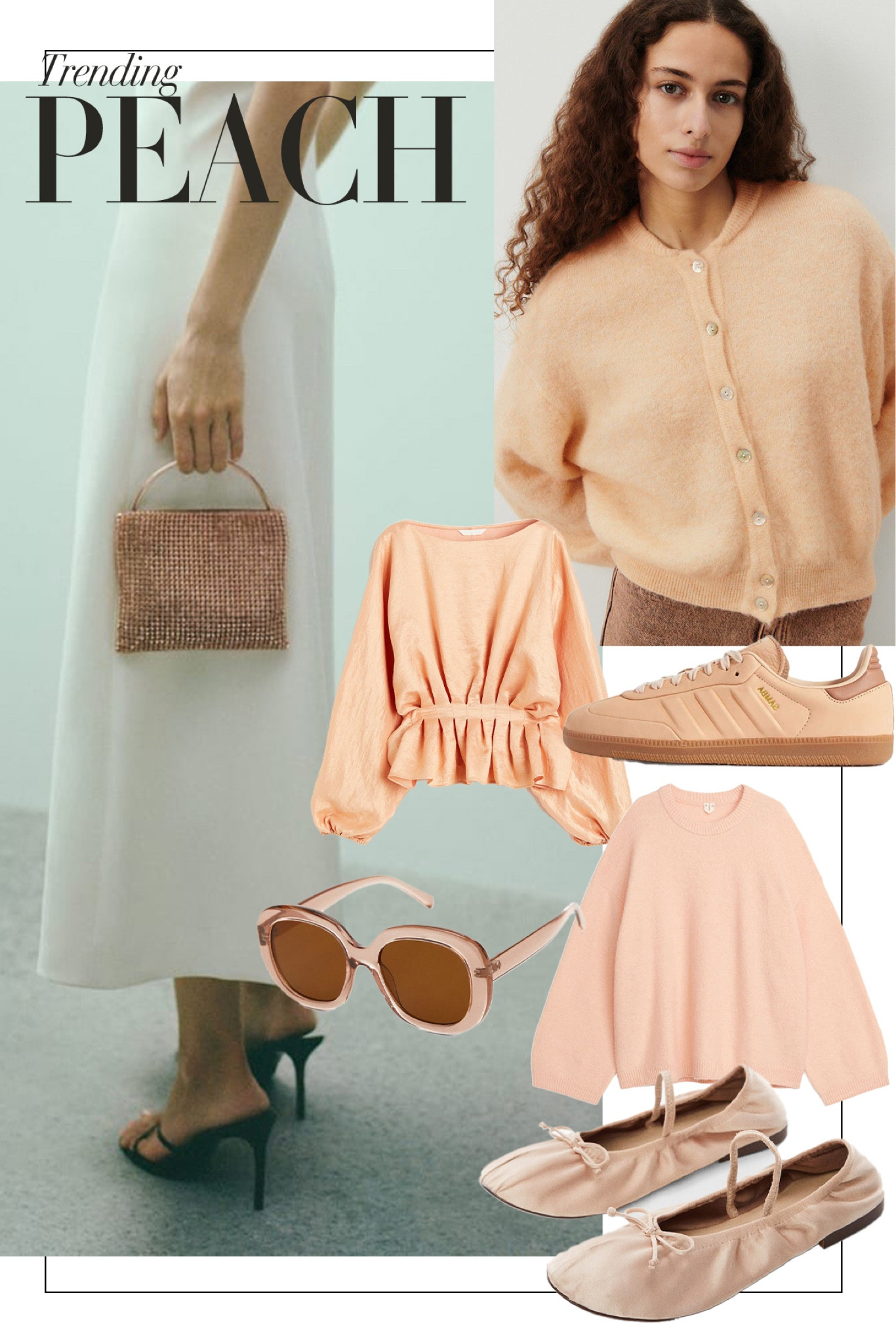 It’s all peachy for spring 🍑🍑
Peach colour trend | Ballerinas | Light pink | Nude diamanté bag | Sunglasses | Ballet shoes | Peach orange Sambas | Summer outfits blouse | wedding guest dress spring 

#LTKitbag #LTKFestival #LTKstyletip