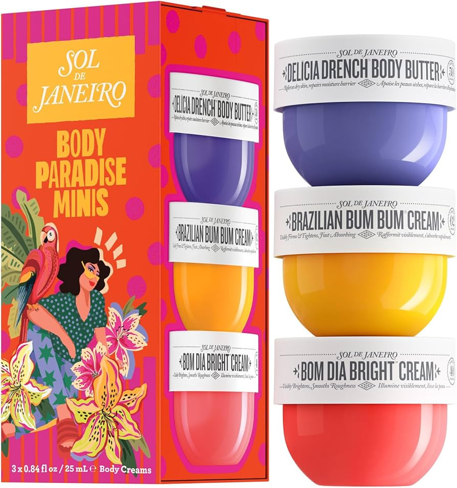 SOL DE JANEIRO Body Paradise Minis | Body Cream Discovery Set | Brazilian Bum Bum Cream, Delicia ... | Amazon (US)