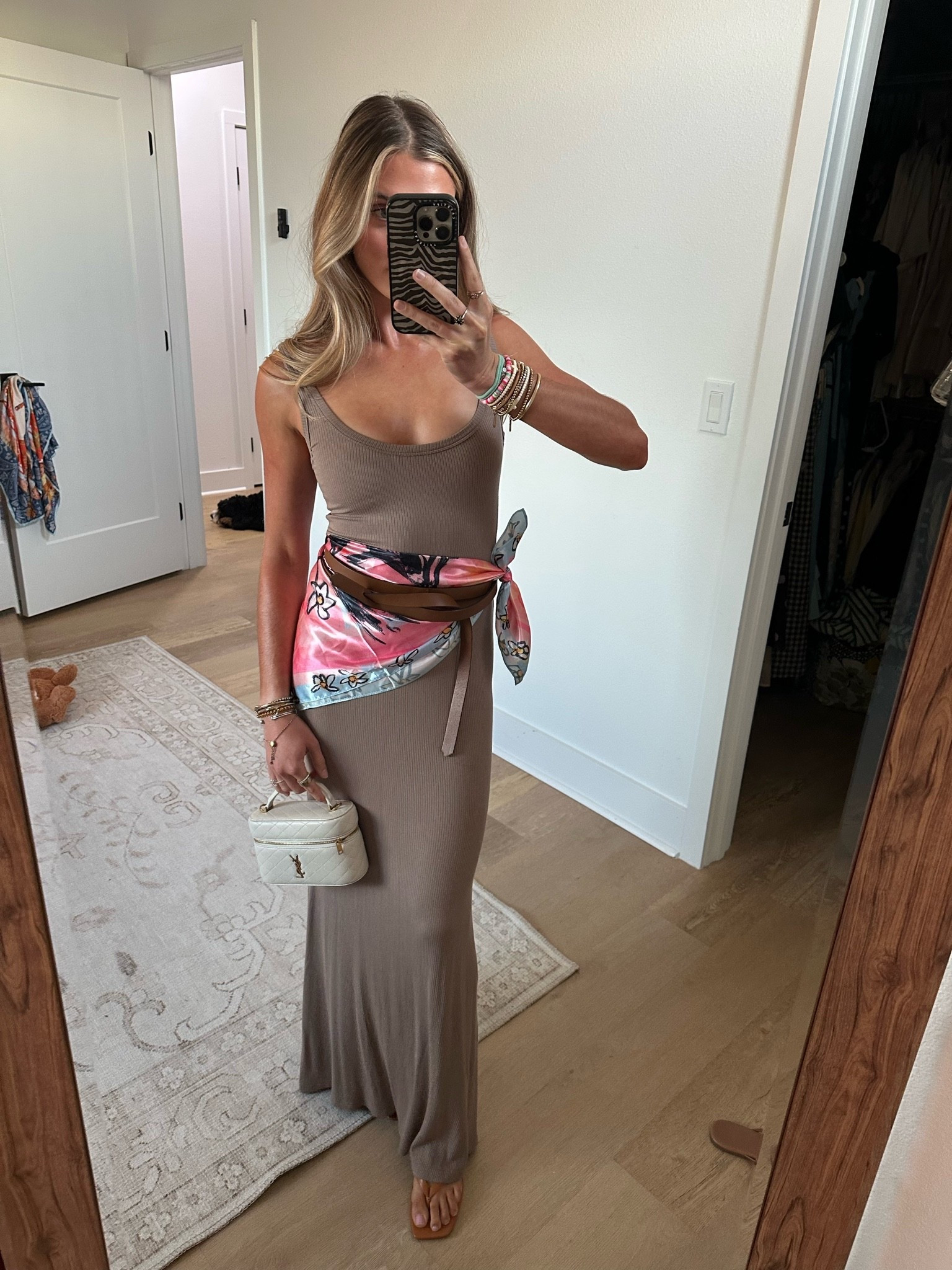 My dress is from Showpo size 2 it’s so stretchy with the ribbed fabric and the scarf bandana over the waist is a fun wait to spice it up! I add the bandana and a wrap belt. My heels are from Amazon and my new YSL vanity bag.

#LTKootd #LTKdayinmylife #LTKSeasonal