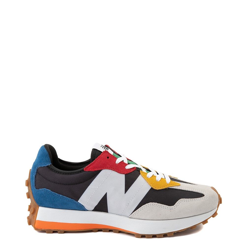 Mens New Balance 327 Athletic Shoe - White / Multicolor | Journeys