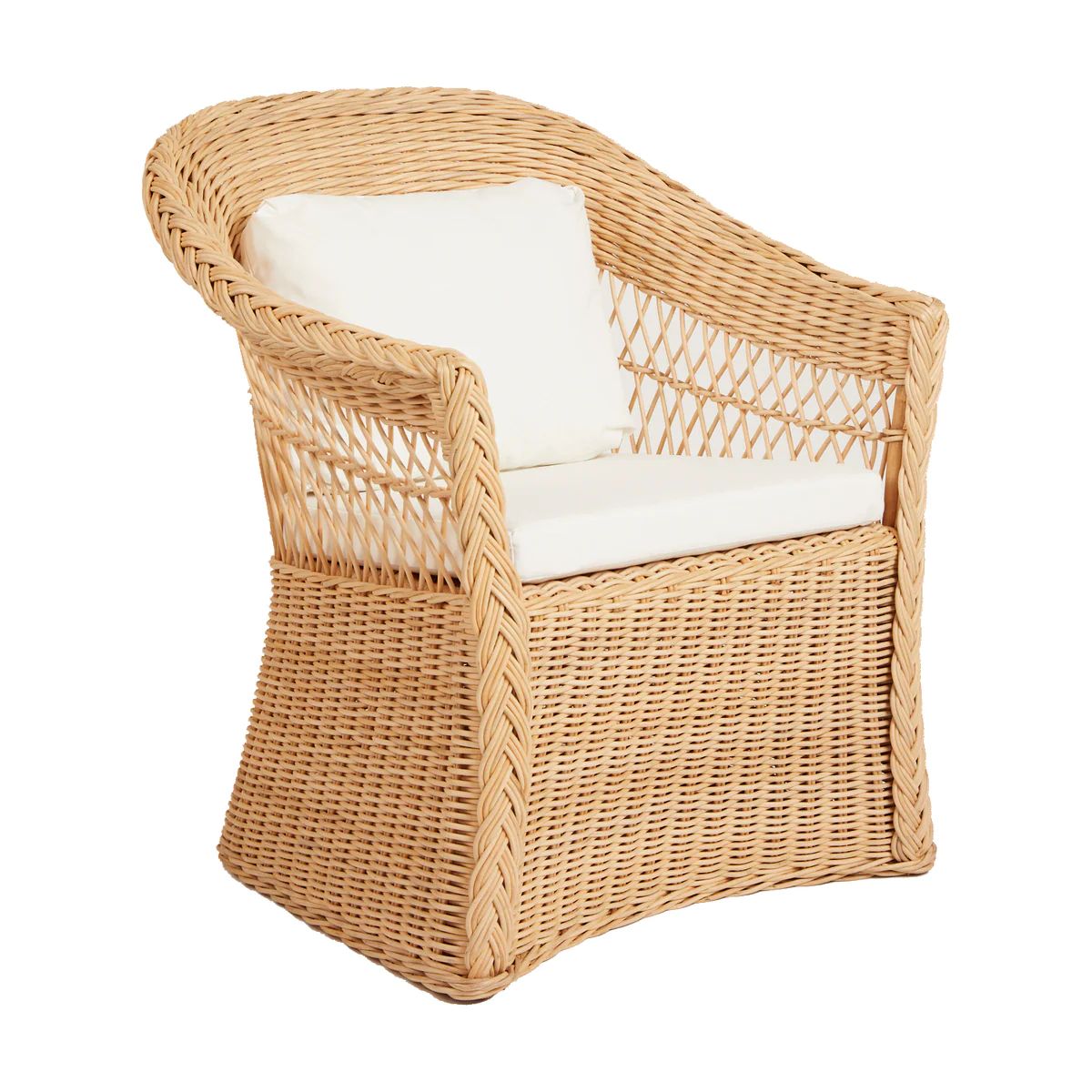 Worth Chair Cushions Ivory, Seat & Lumbar | Amanda Lindroth