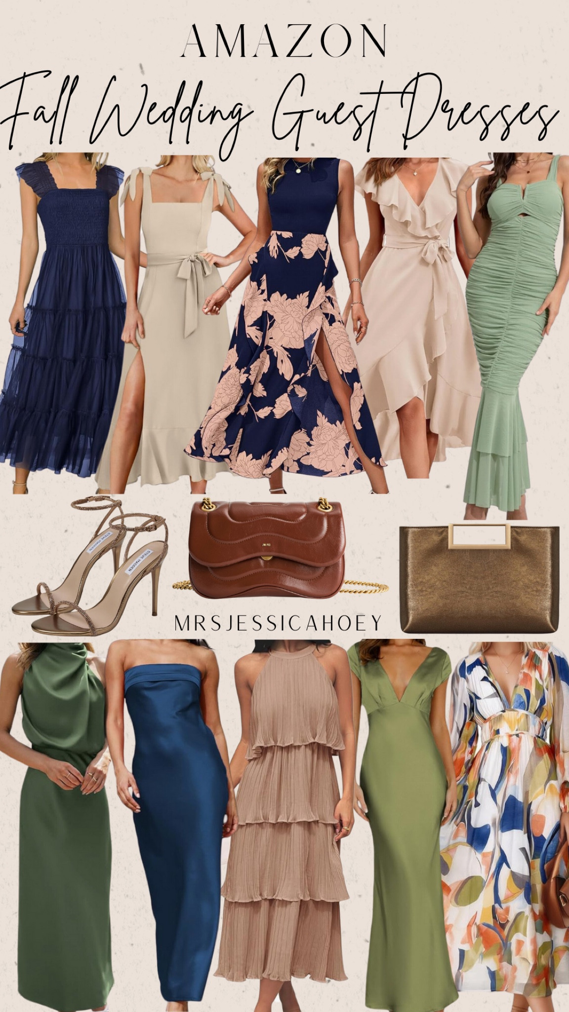 Women’s dresses. Wedding guest dresses. Formal evening cocktail dresses. Fall dresses. Date outfit. Midi long dresses. Women’s shoes heels stilettos. Evening clutches handbags. 

#LTKWedding #LTKFindsUnder100 #LTKSeasonal
