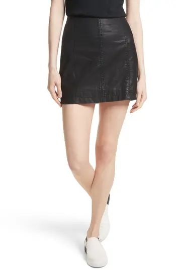 Women's Free People Modern Femme Faux Leather Miniskirt | Nordstrom