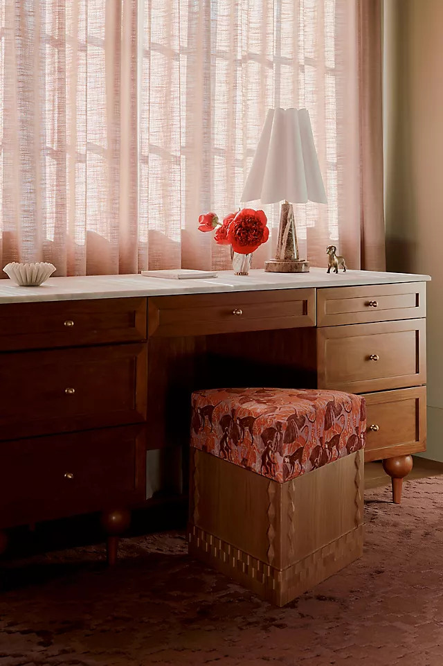 Fern Marble Top Executive Desk | Anthropologie (US)