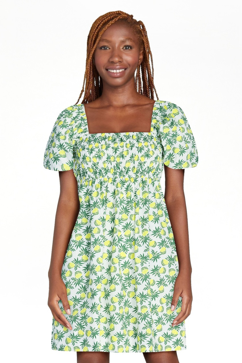 Free Assembly Women's and Women's Plus Puff Sleeve Peasant Mini Dress, Sizes XS to 4X | Walmart (US)
