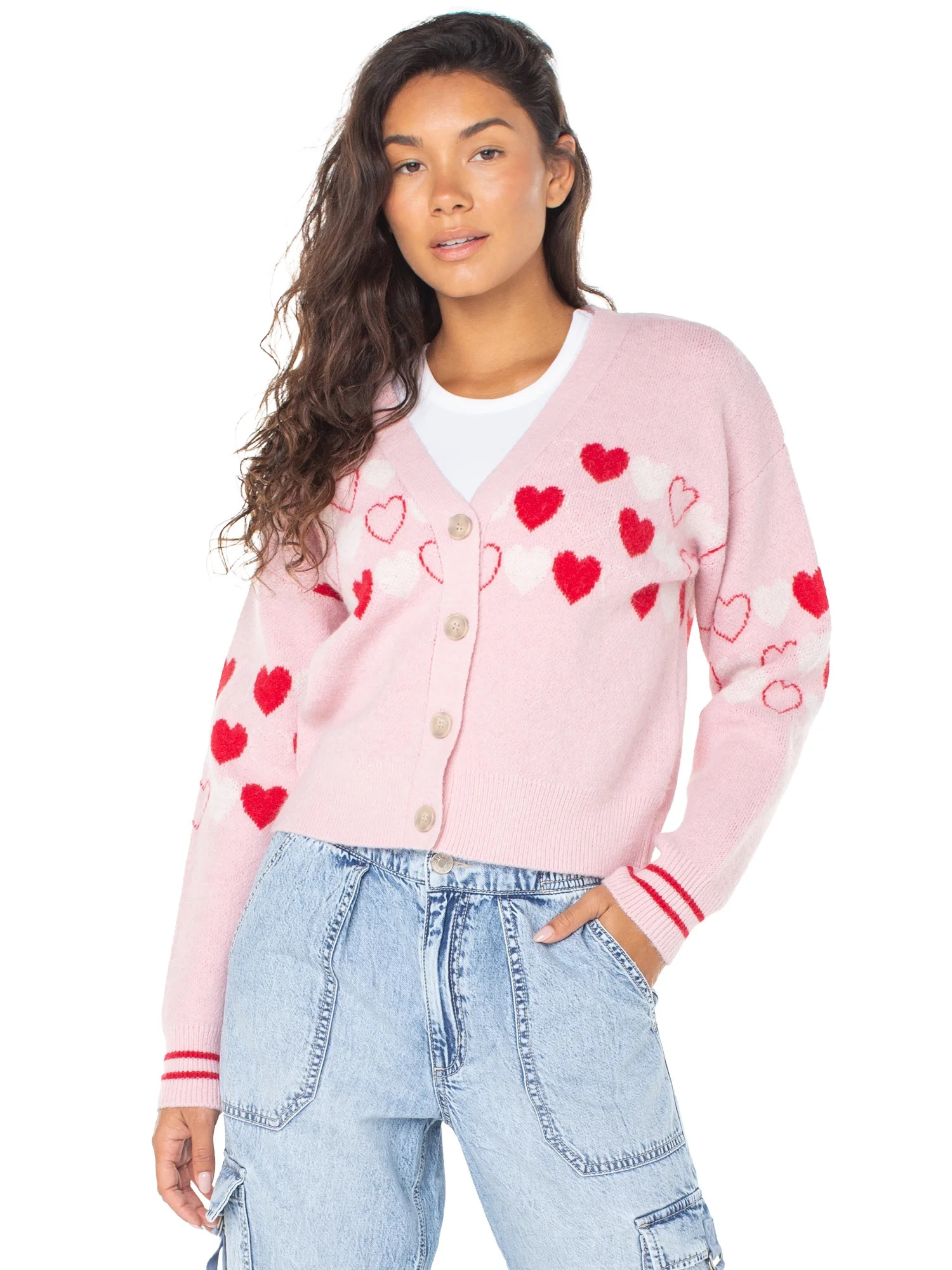 Celebrity Pink Cardigan Sweater | Walmart (US)
