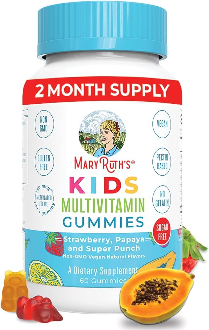Kids Vitamins by MaryRuth's, Vegan Multivitamin Gummies with Organic Ingredients, Immune Support ... | Amazon (US)