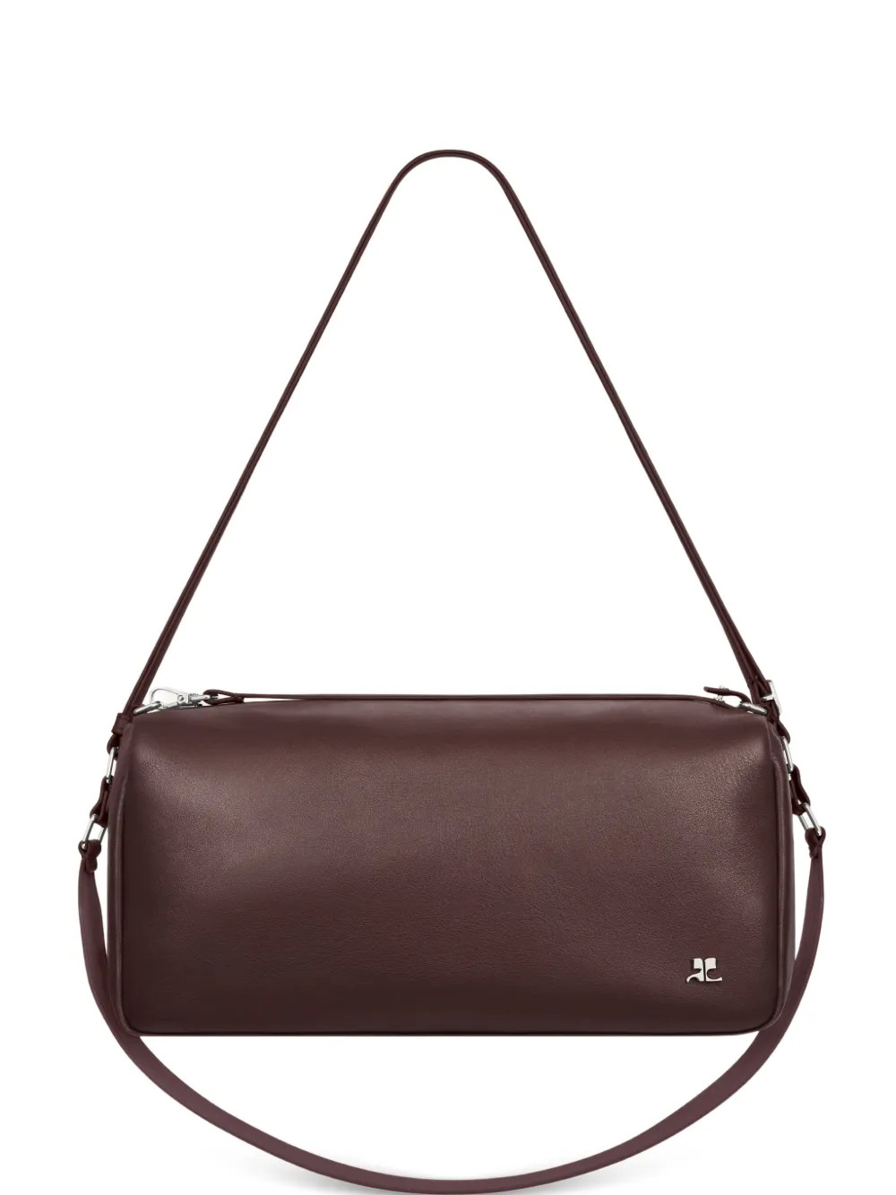 Courrèges medium Three Sixty leather bag - Brown | Farfetch Global