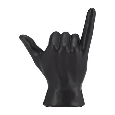 7" Hang Loose Signal Hand Statue Decor - Contemporary Ceramic Figurine - Artsy Desk Sculpture - Creative Decorative Art Sculpture for Home or Office, | Wayfair North America