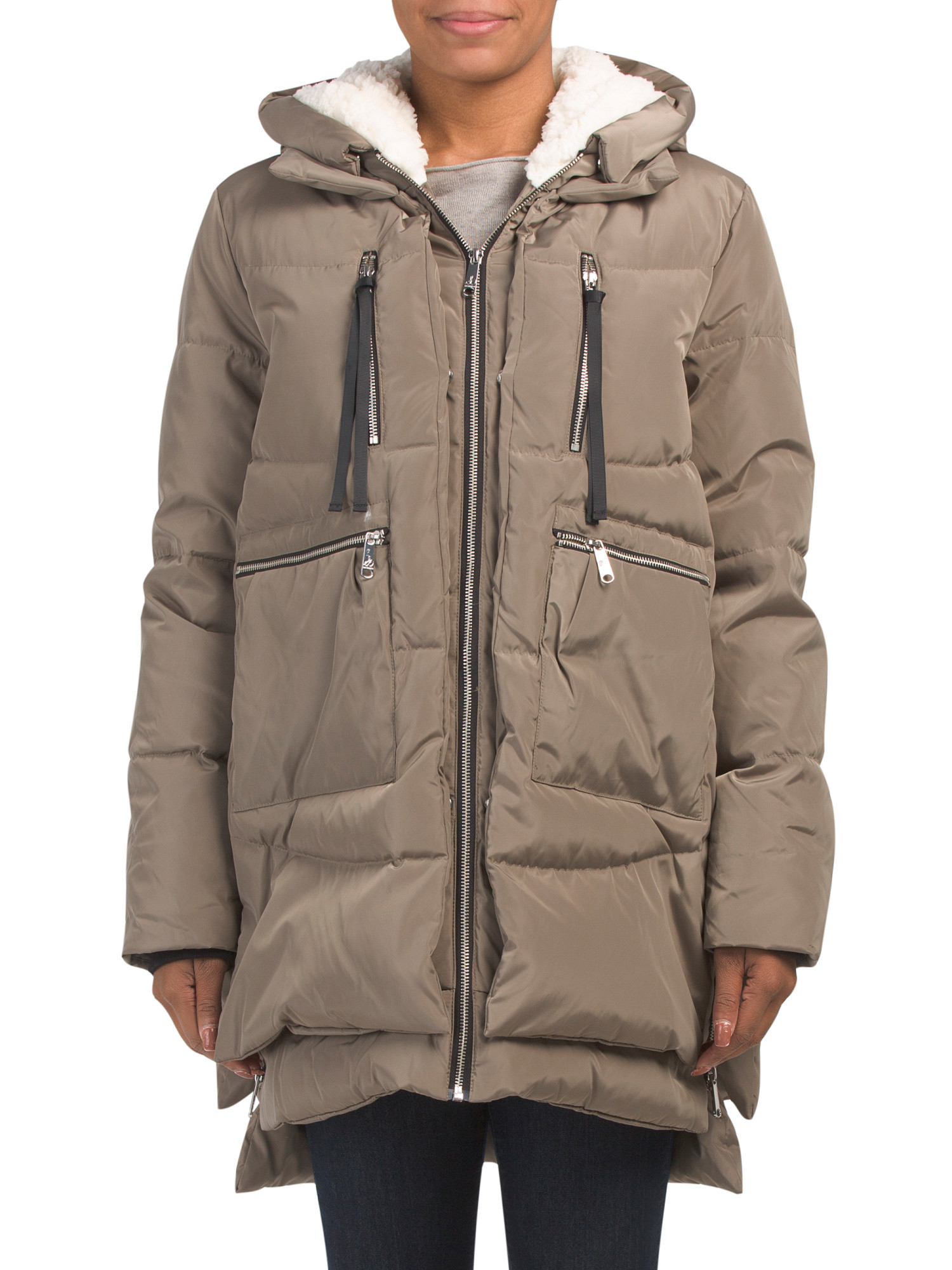 Cargo Pocket Heavyweight Coat | TJ Maxx