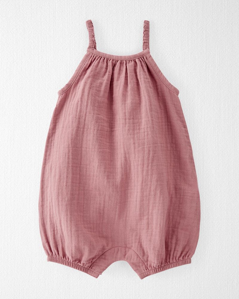 Baby Organic Cotton Gauze Bubble Romper | Carter's