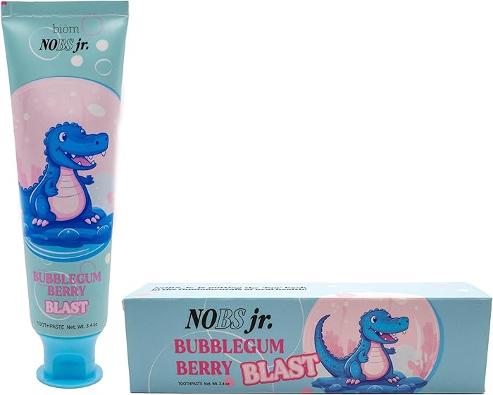 NOBS Jr. Kids Nano Hydroxyapatite Toothpaste – Fluoride Free, SLS-Free, Remineralizing - Dentis... | Amazon (US)