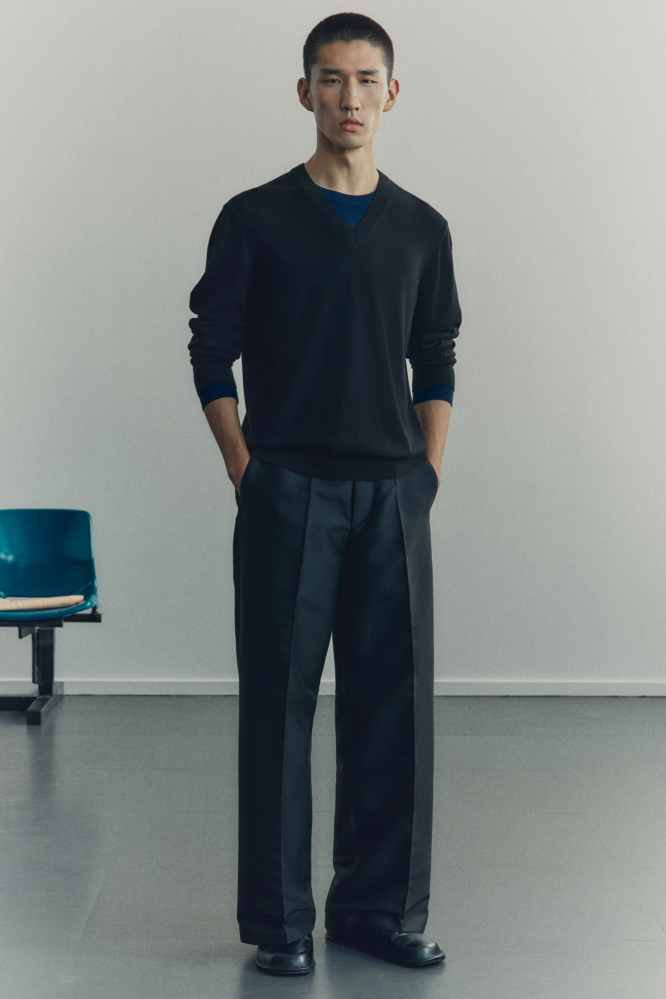 Regular-Fit Fine-Knit Wool Sweater | H&M (US + CA)