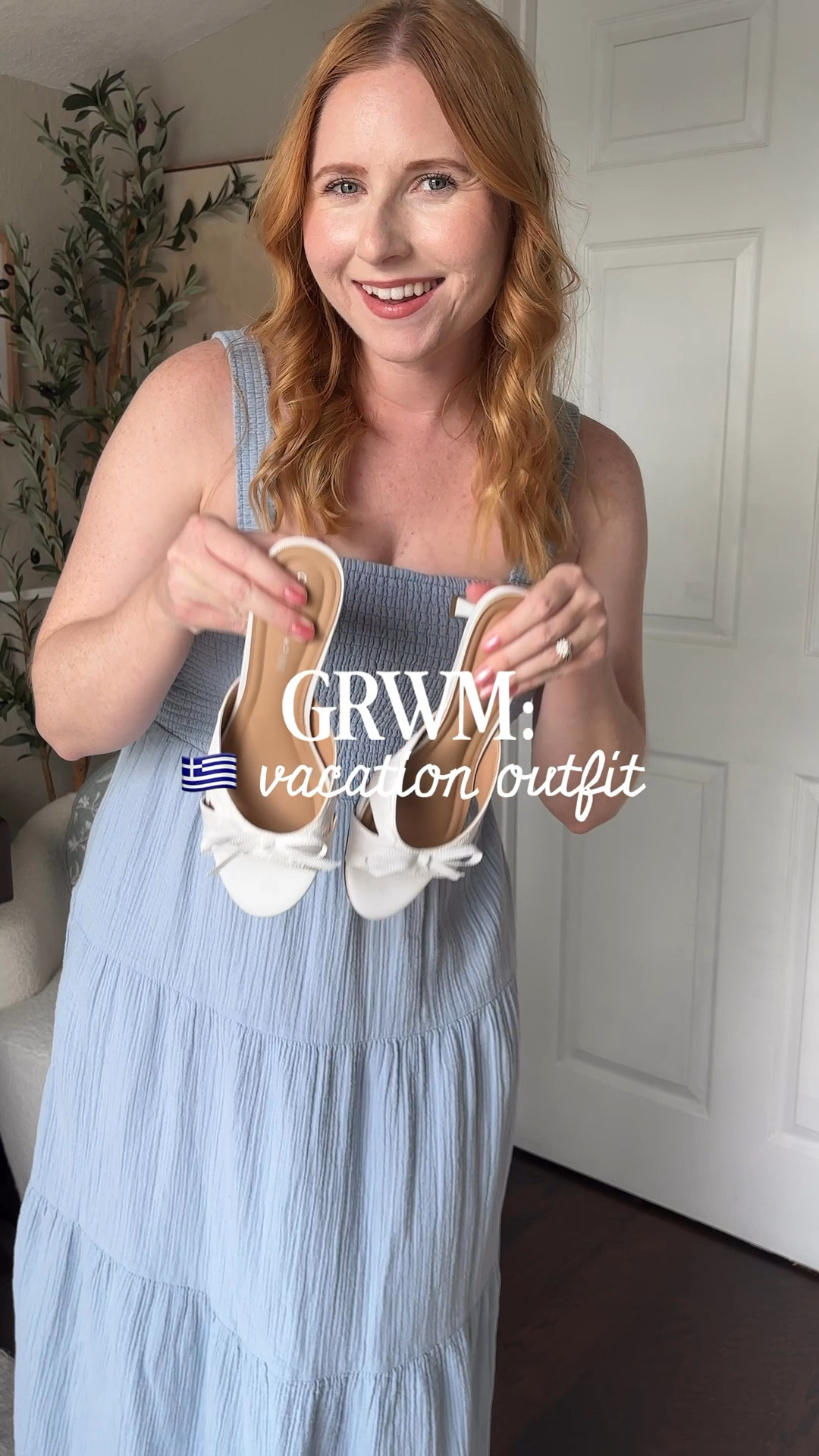 Greece vacation outfit, European vacation dress, beach vacation outfits, @onequince smocked gauze dress size medium!

#LTKSpringSale #LTKMidsize #LTKTravel