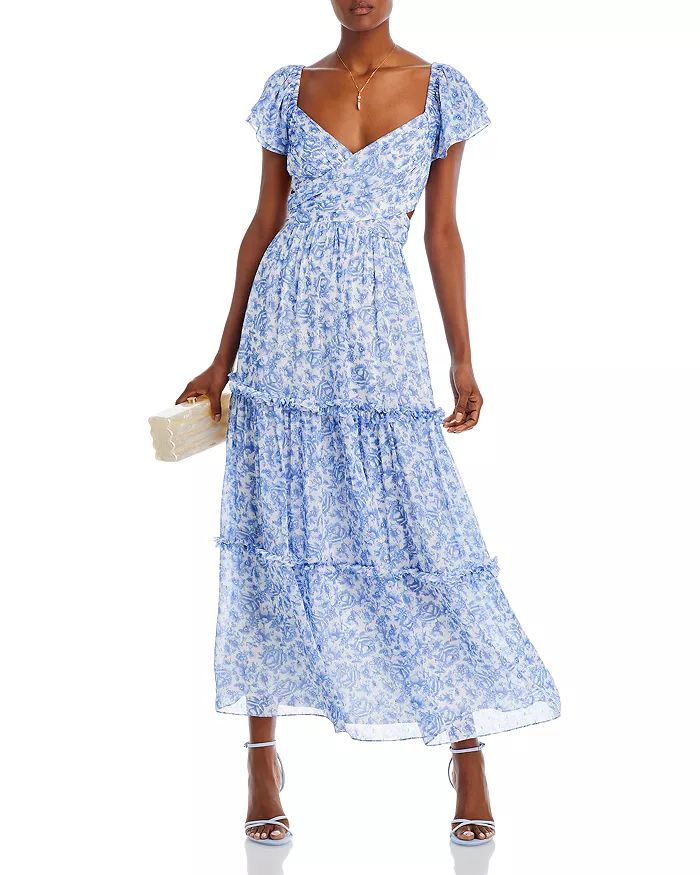 Flutter Sleeve Tiered Maxi Dress - 100% Exclusive | Bloomingdale's (US)