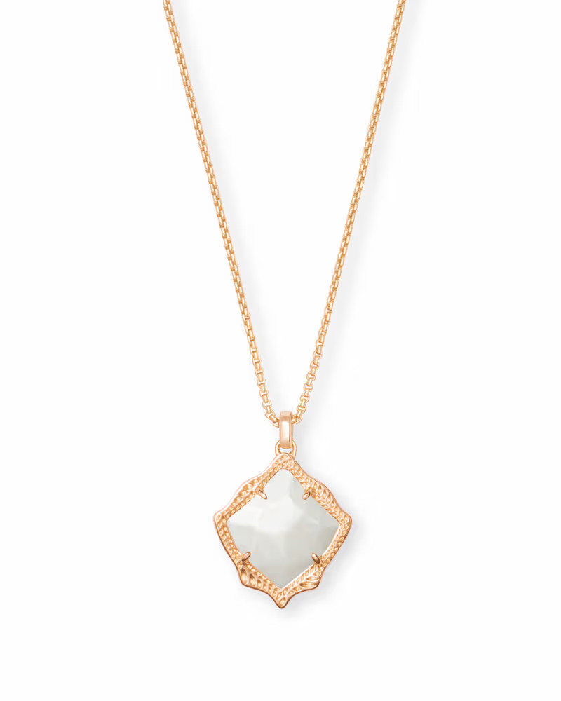 Kacey Rose Gold Long Pendant Necklace in Ivory Pearl | Kendra Scott | Kendra Scott