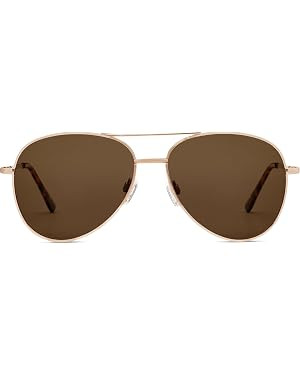 Peepers by PeeperSpecs Womens Ultraviolet Polarized, No Correction Aviator Sunglasses, Pink/Gold,... | Amazon (US)