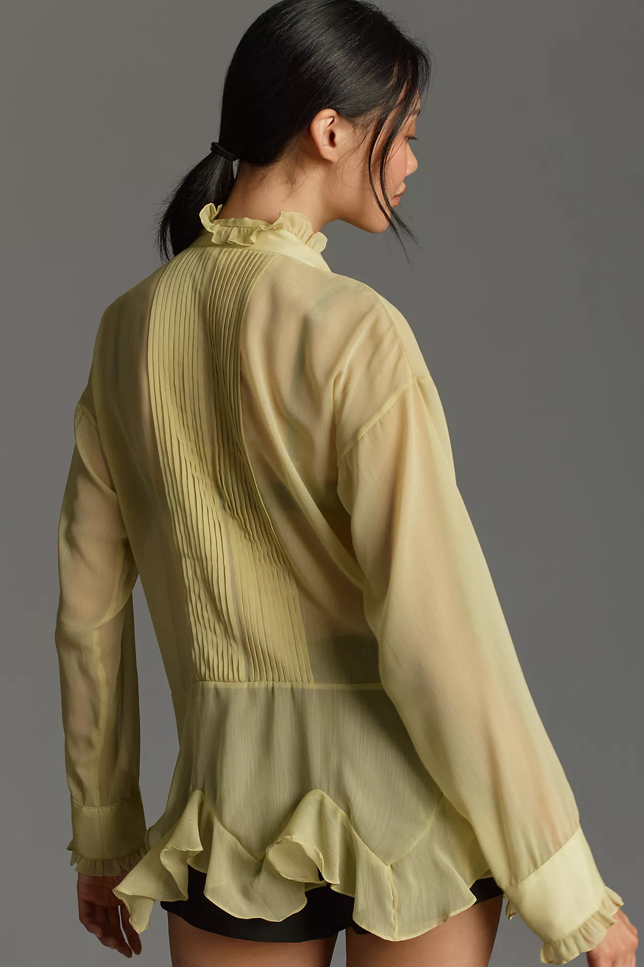 Forever That Girl Tie-Neck Ruffle Blouse | Anthropologie (US)