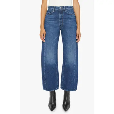 MOTHER The Half Pipe Flood High Waist Ankle Wide Leg Jeans in Did You Bring Me Anything at Nordstrom, Size 30 | Nordstrom