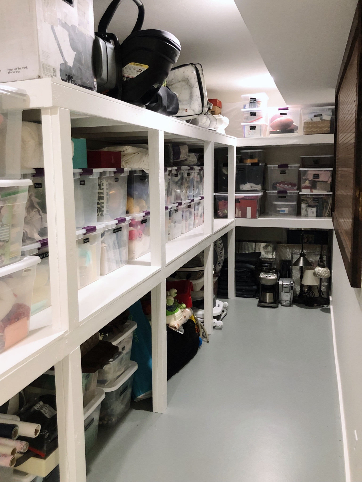 Basement Storage Organization #organized #storage #holidaystorage #thesimplelife 

#LTKfamily #LTKHoliday #LTKhome