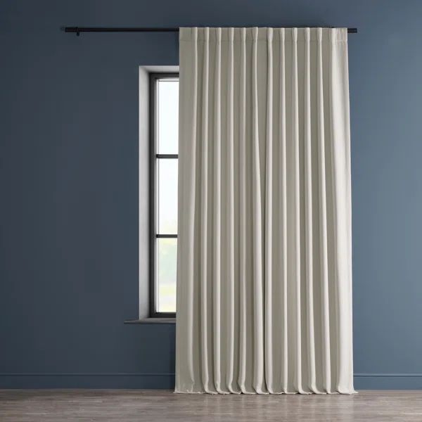 Room Darkening Faux Linen Curtains For Single Panel | Wayfair North America