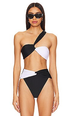 Tularosa Macey Top in Black & White from Revolve.com | Revolve Clothing (Global)