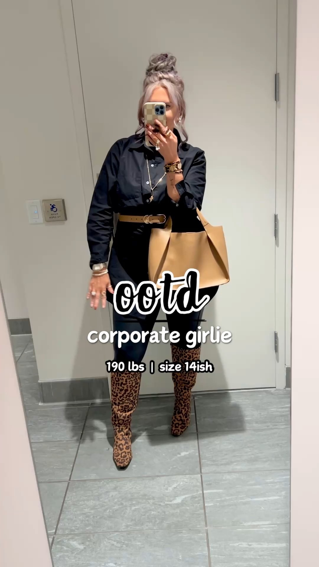 Leopard 🐆 everything!! Wearing a size large in the black button down dress! 

#workwear #work #office #professional #businesscasual business casual, work outfit, work outfit ideas, office outfit, office outfit ideas, workwear outfit, workwear style, workwear fashion, workwear inspo, workwear inspiration, work look, office look, office, office outfit, office outfit inspo, office outfit inspiration, wear to work, work clothing, work clothes, wear to work clothes, office style, work style, office fashion, slacks, trousers, professional style, professional outfit, interview outfit, interview outfit ideas, interview look, dress pants, workwear pants, work pants, blouse, blazer, button down, button up, skirt, dress #leather #leggings #jeggings #leatherleggings #leatherjeggings #fauxleather #veganleather #fauxleatherleggings #veganleatherleggings #leatherleggingslook #leatherleggingsoutfit #leatherleggingstyle #leatherleggingsoutfitidea #leatherleggingsfashion #leatherleggings #style #inspo #leatherleggingsinspo #leopard #print leopard print, leopard, leopard outfit, outfit with leopard, leopard belt, leopard shoes, leopard boots, leopard handbag, leopard purse, leopard bag, leopard accept, animal print, leopard inspiration, leopard outfit inspiration, leopard inspo, leopard pattern, animal print pattern, leopard shirt 

#LTKMidsize #LTKStyleTip #LTKSeasonal