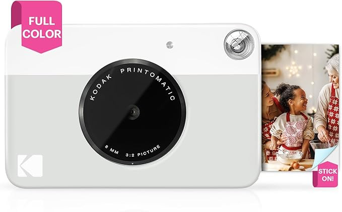 KODAK Printomatic Full-Color Instant Print Digital Camera - Colorful Photos On Zink 2x3" Sticky-B... | Amazon (US)