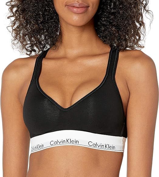 Calvin Klein Women's Modern Cotton Lightly Lined Bralette | Amazon (US)