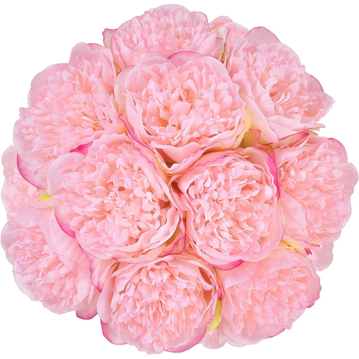 10 Heads Artificial Peony Silk Flower Leaf Home Office Wedding Party Festival Bar Decor (Set of 1... | Wayfair North America