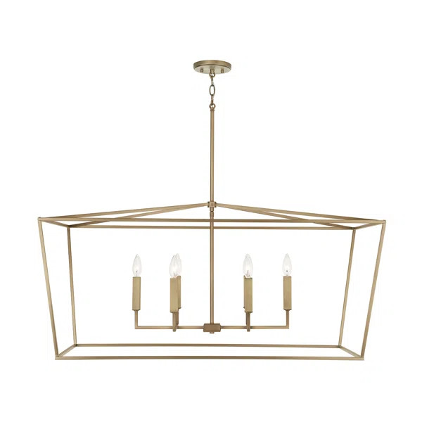 Dumas 6 - Light Lantern Geometric Chandelier | Wayfair Professional