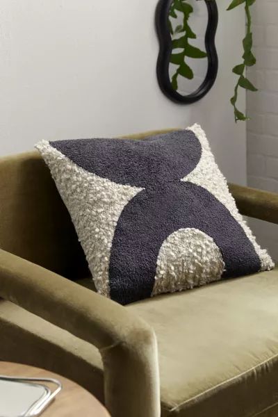 Boucle Square Throw Pillow | Urban Outfitters (US and RoW)