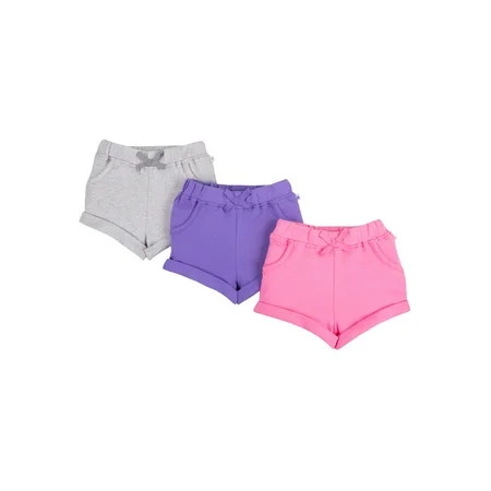 Pure Organic True Brights Shorts, 3 Pk (Baby Girls & Toddler Girls) | Walmart (US)