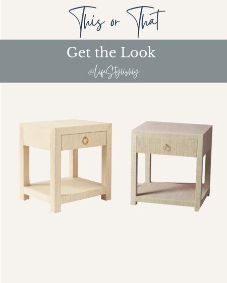 Serena and Lily Raffia Nightstands 