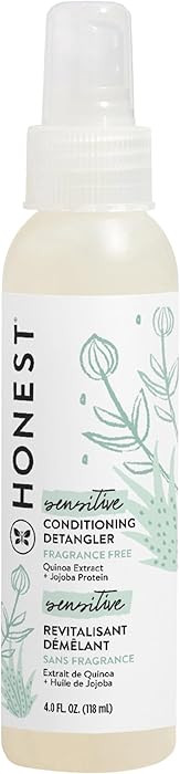 The Honest Company Fragrance-Free Conditioning Hair Detangler, Tear-Free Hypoallergenic Leave-In ... | Amazon (US)