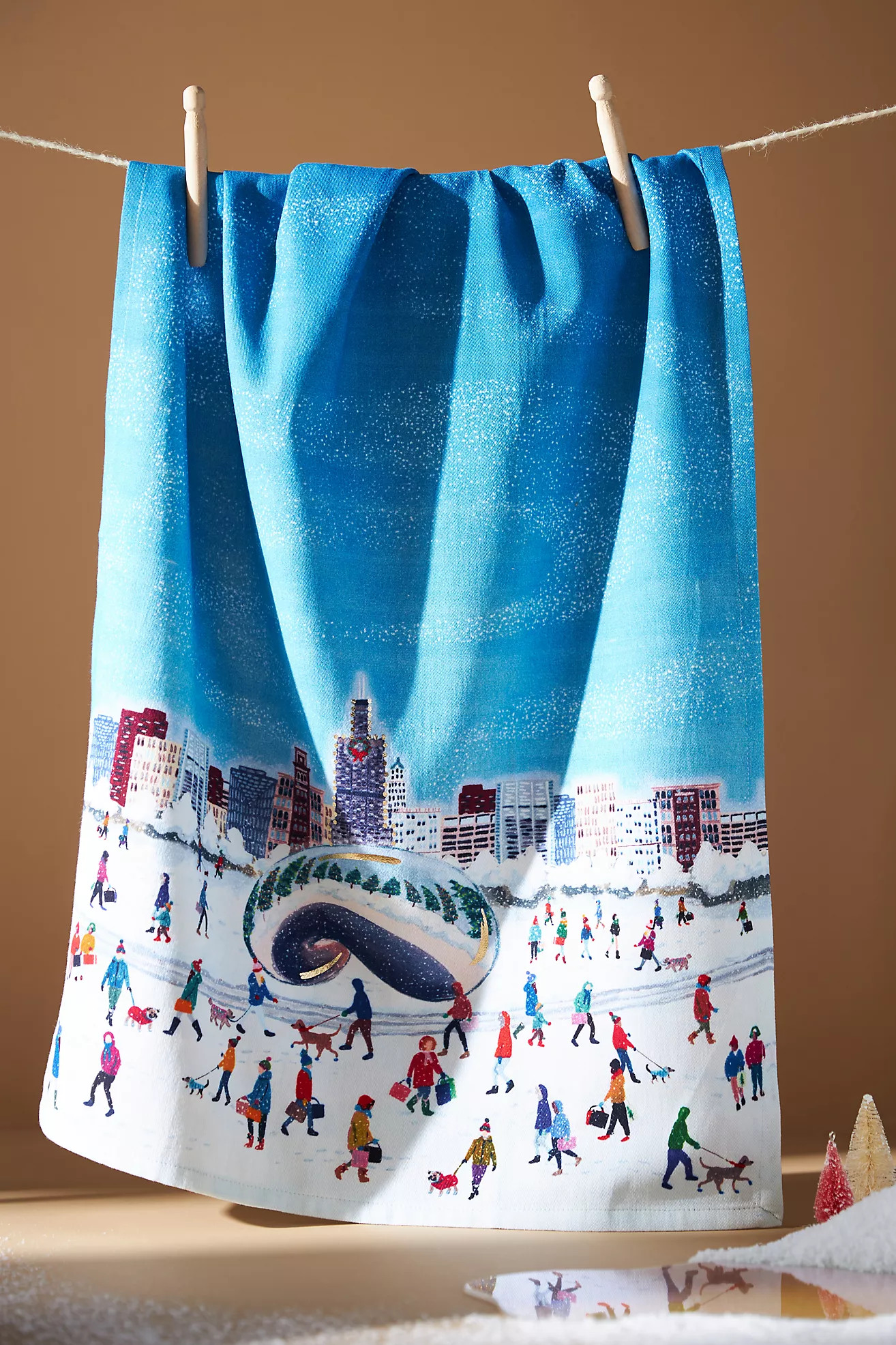 Holiday In The City Dish Towel | Anthropologie (US)