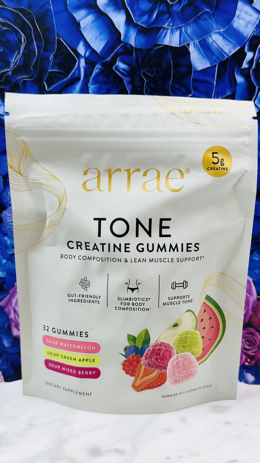 arrae Tone Creatine Gummies Variety Pack is a convenient creatine supplement for anyone who prefers gummies over powders. Each 32-count bag includes 5g creatine gummies in three sour flavors: Sour Watermelon, Sour Green Apple and Sour Mixed Berry. The easy gummy format requires no powder, scooping or mixing, making it simple to keep with your daily wellness, fitness or gym routine. Shop this variety pack plus more arrae wellness favorites linked in Nirvana’s LTK.

Nirvana the Shih Tzu 💋 Nirvana Approved

#LTKBeauty #LTKfitnessgoals #LTKselfcare