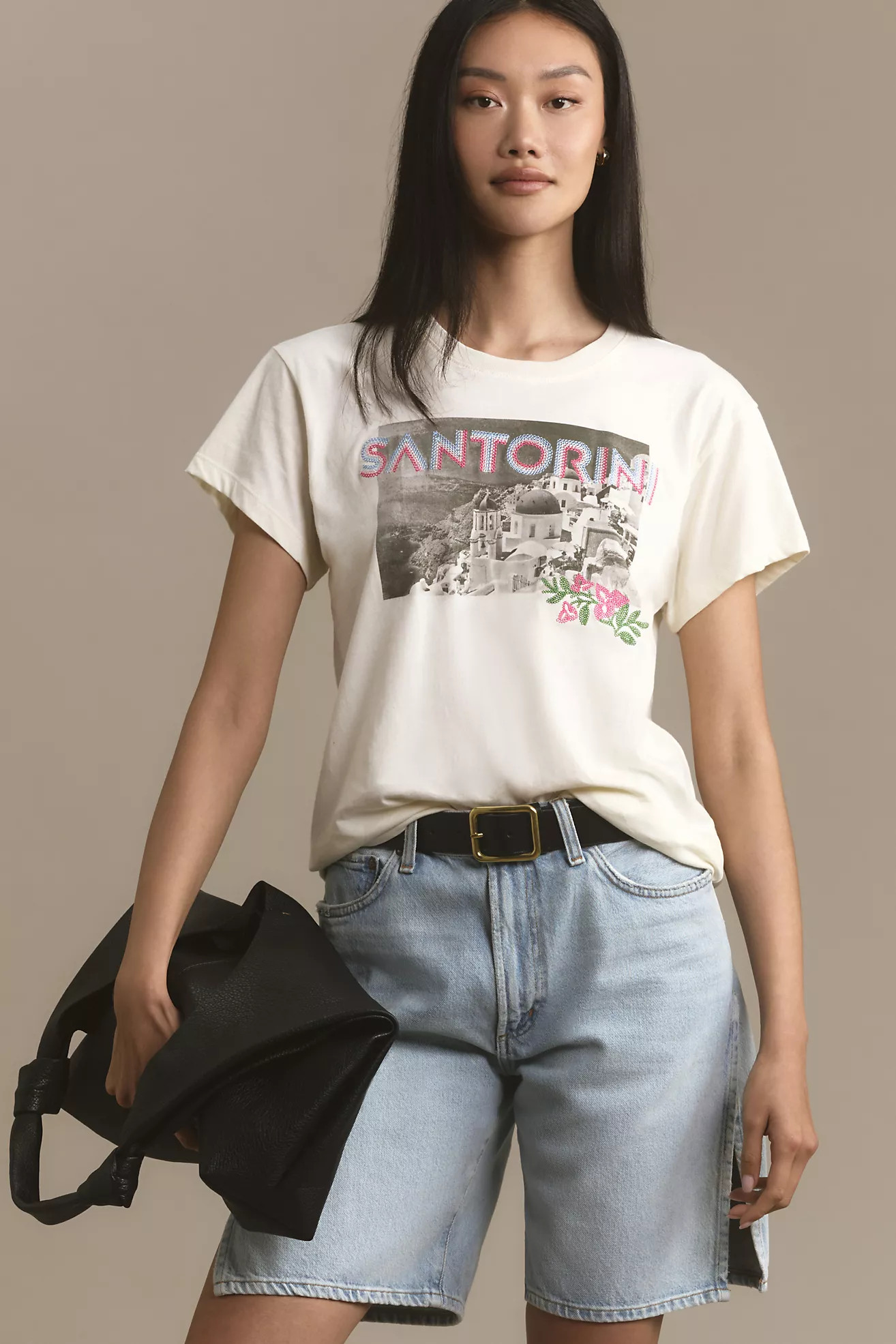 Letluv Embroidered City Graphic Tee | Anthropologie (US)