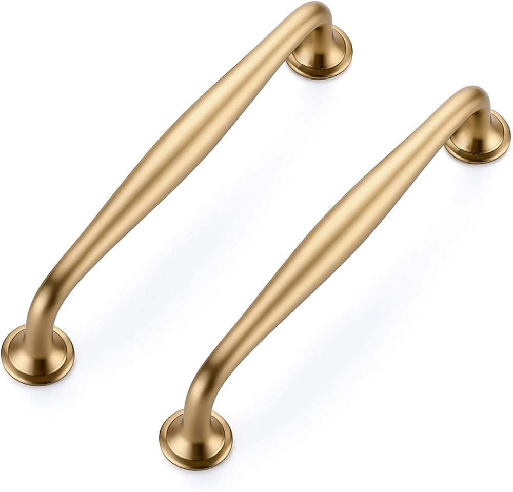 Ravinte 10 Pack 5 Inch Champagne Bronze Kitchen Cabinet Handles Solid Zinc Alloy Cabinet Pulls Cu... | Amazon (US)