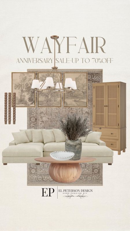 Sale alert
Artwork
Area rug
Sofa
Stems
Coffee table
Candles
Decorative bowl
Vase
Tall Accent Cabinet
Chandelier 

#LTKSaleAlert #LTKHome