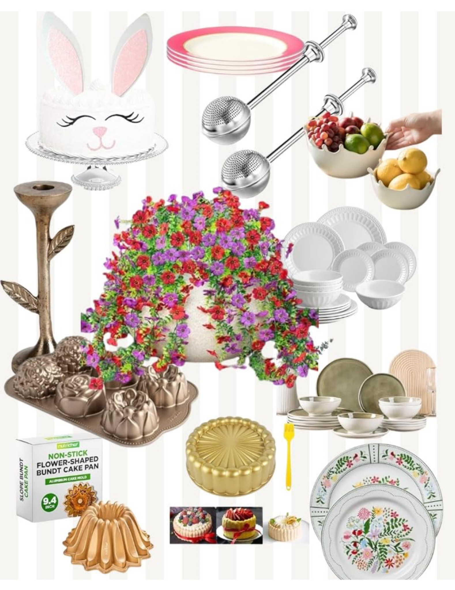 Easter decor, spring home decor, Amazon Easter, plate sets, faux flowers, cake pans, spring Easter 

#LTKFindsUnder50 #LTKHome #LTKSeasonal