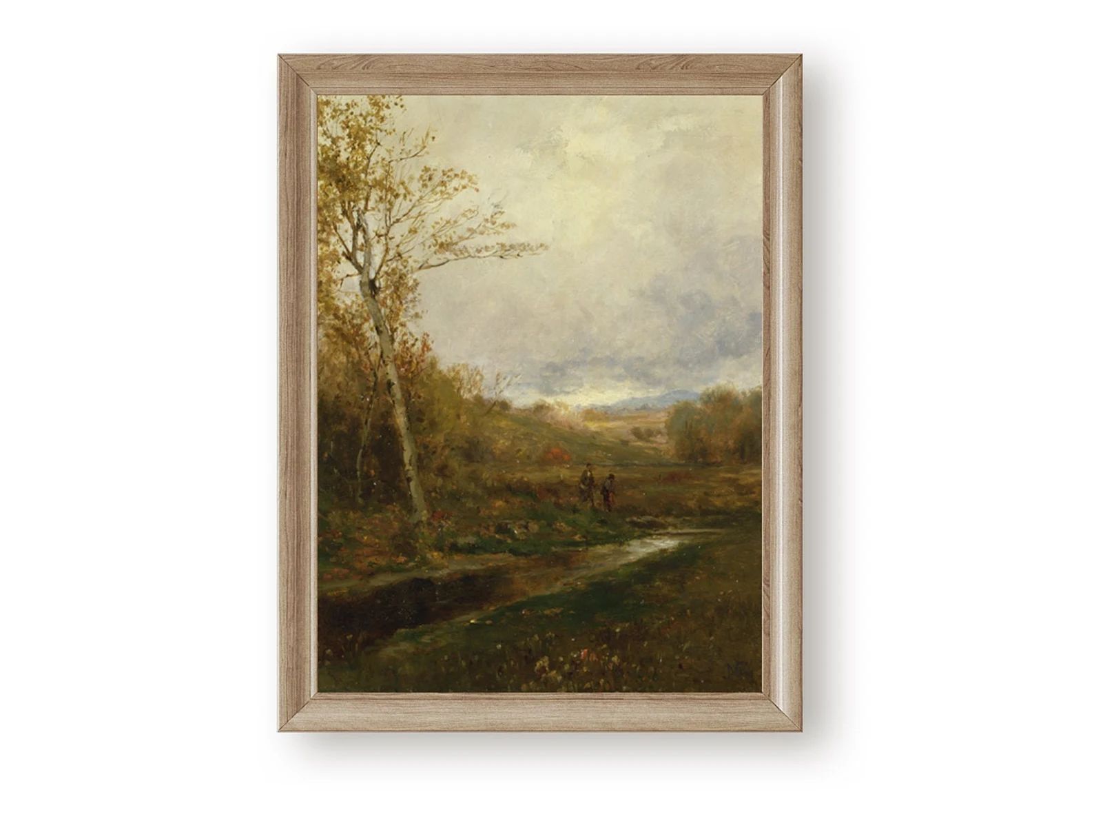 Fall vintage art print, Antique landscape vintage painting, Oil painting, Digital download, Print... | Etsy (US)