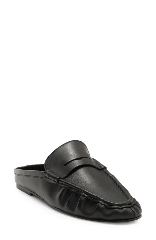 Steve Madden Rafe Loafer Mule in Black Leather at Nordstrom, Size 8 | Nordstrom