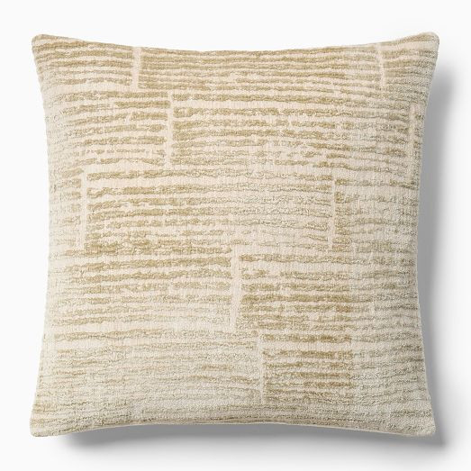 Striated Chenille Pillow Cover | West Elm (US)