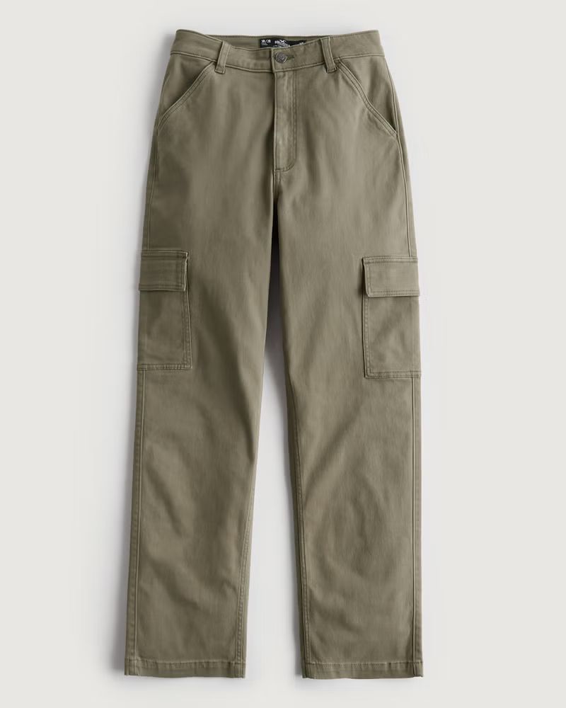 Women's Ultra High-Rise Cargo Dad Pants | Women's Bottoms | HollisterCo.com | Hollister (US)