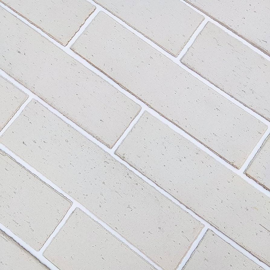 GEOONA 60 pcs Light Beige Thin Brick Veneers, Flexible Wall Tiles, Faux Brick Wall Tiles for Livi... | Amazon (US)
